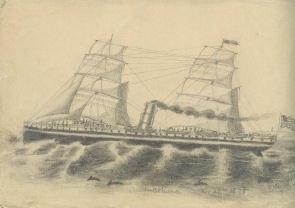  sketch 03: Colima steamship