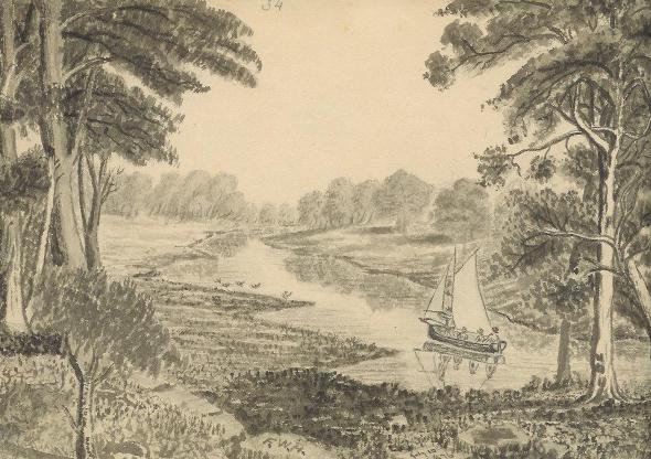 sketch 34 : river boat 