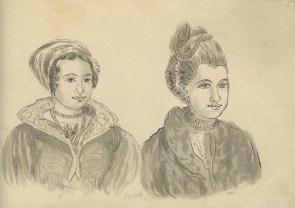 sketch 47 : Maori women 