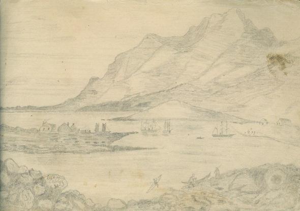 sketch #49: mountain harbor 