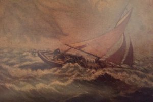 painting: Boat in a Storm