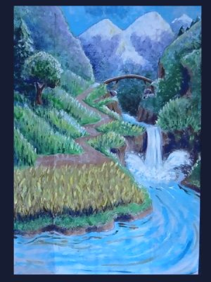 storyboard used in Holt's booth, The Haunted Dale